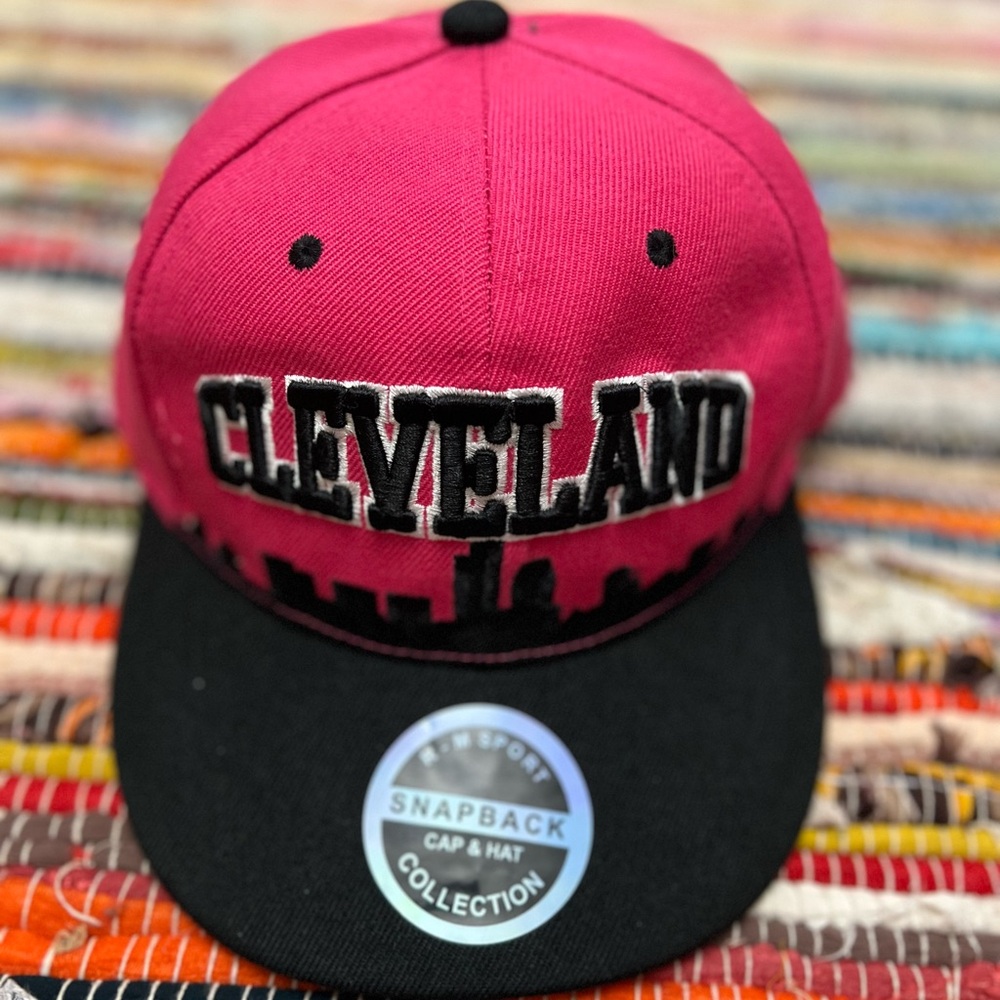 Cleveland Snapback Hat | Pink | Size OS